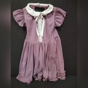Weissman Lavender Dress with White Peter Pan Collar